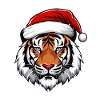 Tiger Head Christmas Christmas