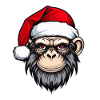 Monkey Head Christmas Christmas