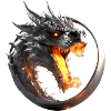 Feuerdrache im Ring