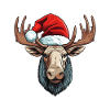 Moose Head Christmas Christmas
