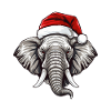 Elephant Head Christmas Christmas