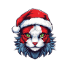 Cat Portrait Christmas