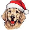 Golden Retriever Chien Noël
