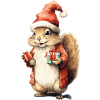 Christmas Squirrel 1