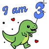 Dino, j’ai 3 ans