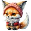 Cute Christmas fox