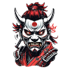 Samurai-Krieger - Japan - Dämon