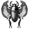 Scarab / Mysticism / Egyptian Symbolism / Antique