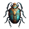 Scarab / Mysticism / Egyptian Symbolism / Antique