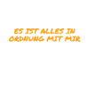 mir geht es gut
