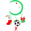 Football Christmas dream catcher
