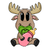 Baby Moose Motif