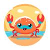 Strandkrabben-Spaß