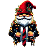 Chef Wichtel Gnome mit Lichterkette