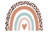 Käufer-Regenbogen-Leopard. Lustige Käufer-Wertschätzung