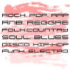 Abstract style design. Music styles.