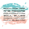 Music styles. Abstract style design.