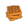 Waffel machen Waffeleisen