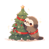 Merry Christmas Sloth