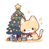 Cat Chritmastree