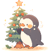 Christmas tree penguin