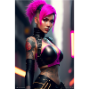 Cyberpunk-Mädchen