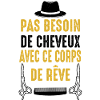 Chauve Cadeau Humour Citation Drôle