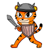 Viking Motif Tiger