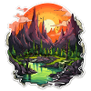 Landschaft - Illustration