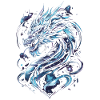 Dragon fantastique dans l’espace