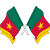 Two flags Cameroon