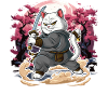 Chat samouraï
