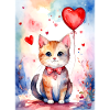 Chat Chat mignon coeur