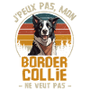 Humour border collie Retro