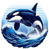 Blauer Orca