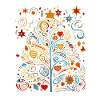 Saisonale Pracht! Lebendiger Pop-Art-Weihnachtsbaum