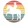 Romantic Rider Sunset Look
