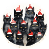 Aquarelle Chats de Noël