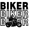 Biker (Black and White)