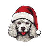 Poodle Dog Head Christmas Christmas