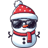 Cooler Schneemann