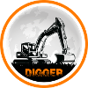 Baggerfahrer Bagger "Digger" Baggerschaufel