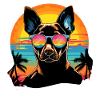 Retro Wave Basenji Dog Shirt