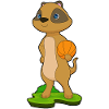 Suricate Joueur de basket-ball Basket-ball