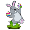 Oeufs de Pâques de Pâques lapin