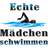 Echte Mädchen schwimmen