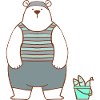 Polar Bear in Swimsuit