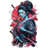 Japanese Katana Woman