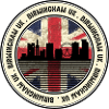 Birmingham UK Union Flag Skyline