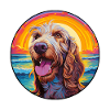 Spinone Italiano Razza Canina Colorato Cartoon Waterc